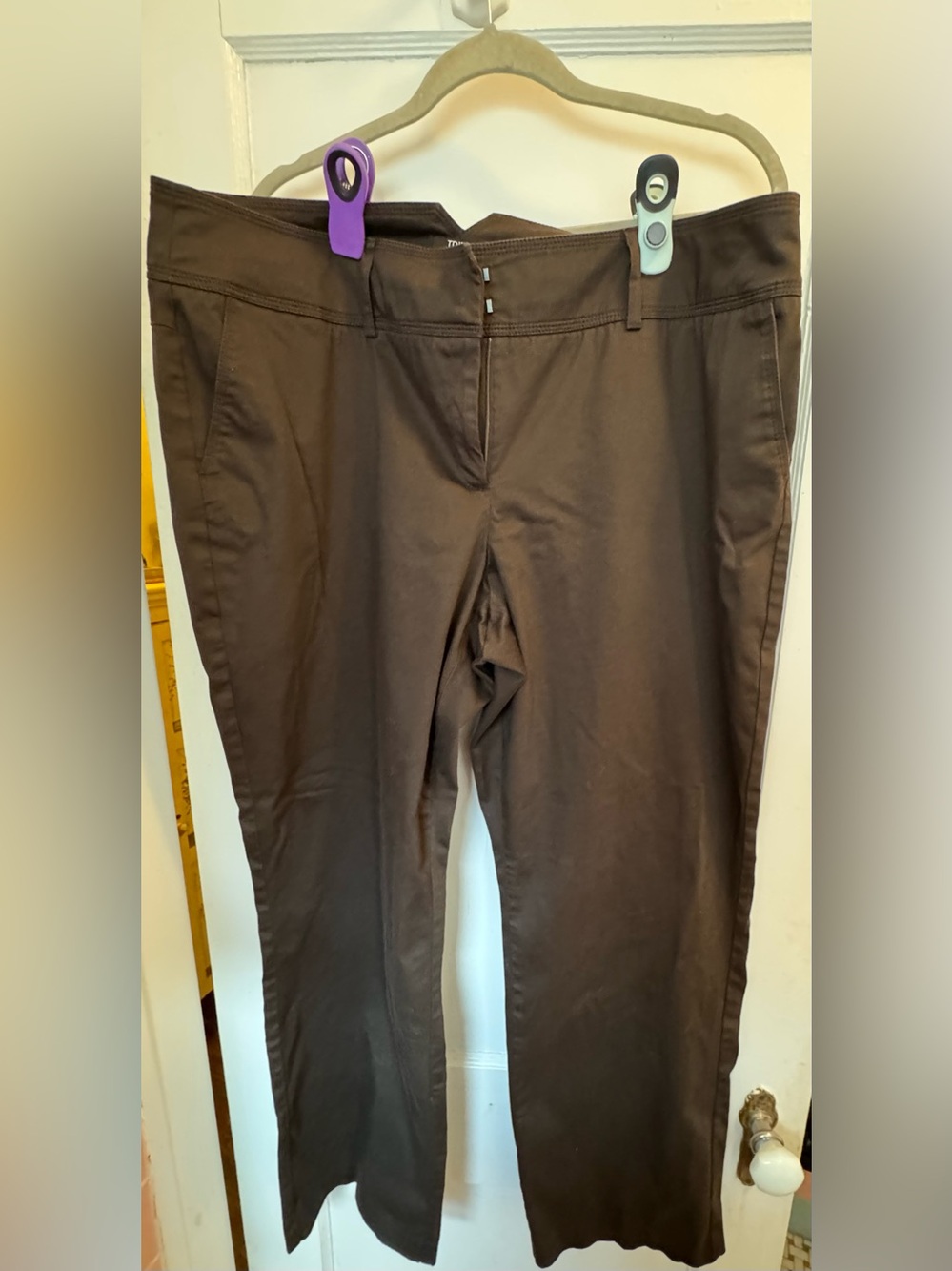 Tribal Brown Stretch Trouser Pants 18w